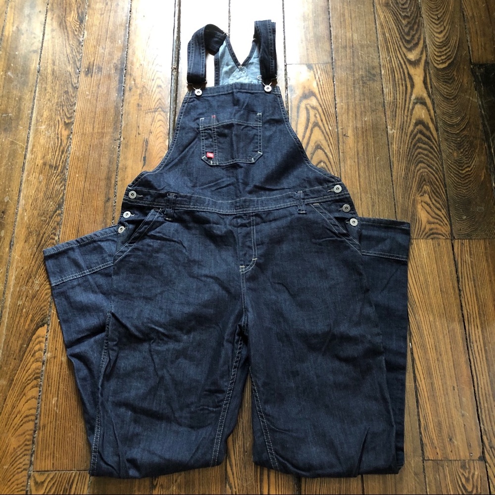Dickies Denim Bib Overalls Mens M Lightweight